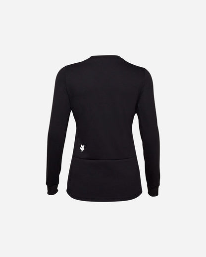 Maglia a maniche lunghe Fox Racing Ranger Drirelease Midweight da donna - Nera