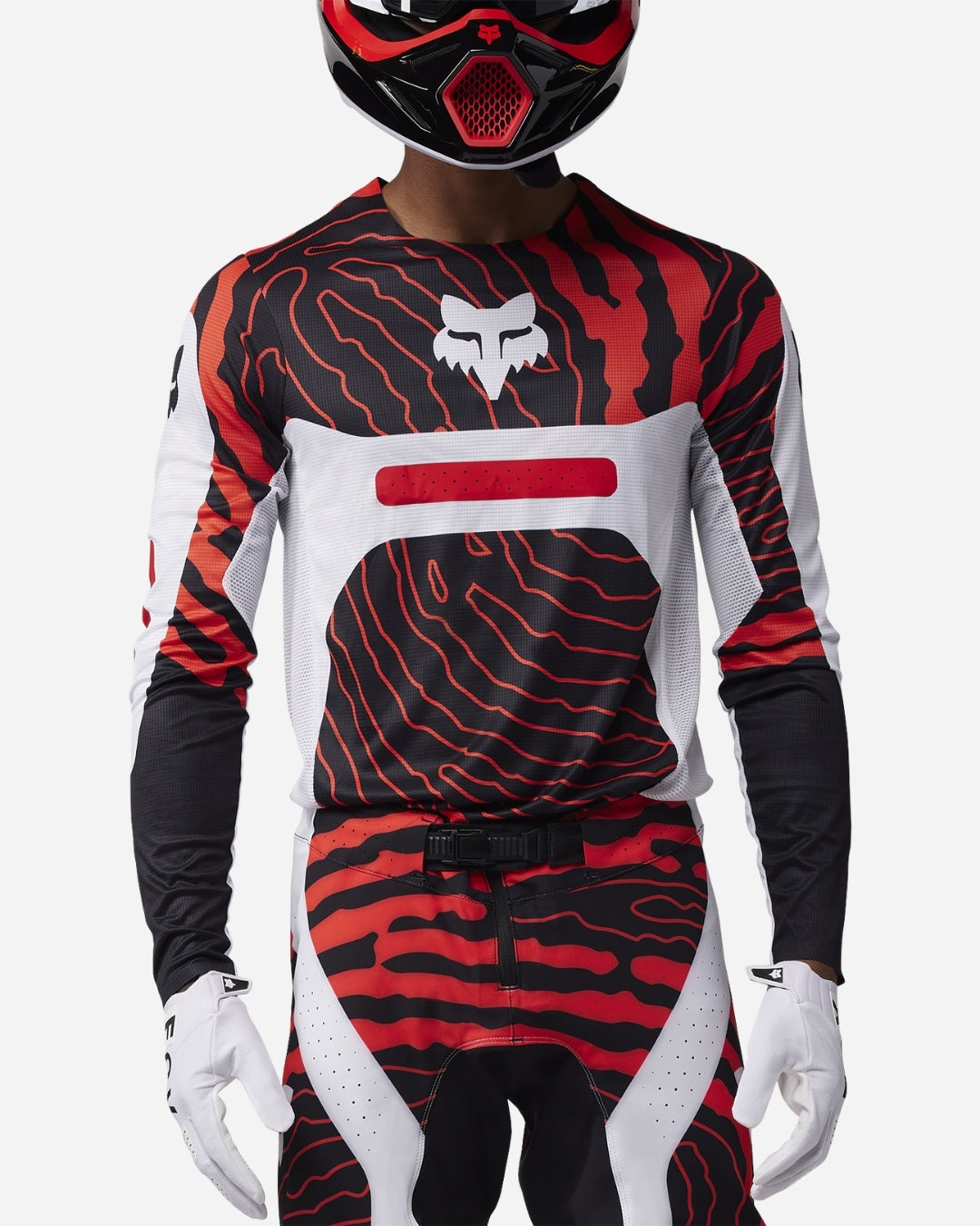 Maillot Fox Racing Flexair Impression - Blanc