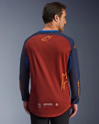 Alpinestars Maxdura Dual Jersey - Rust Brown/Mood Indigo