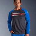 Maillot Alpinestars Maxdura Dual - Gris foncé/Bleu royal