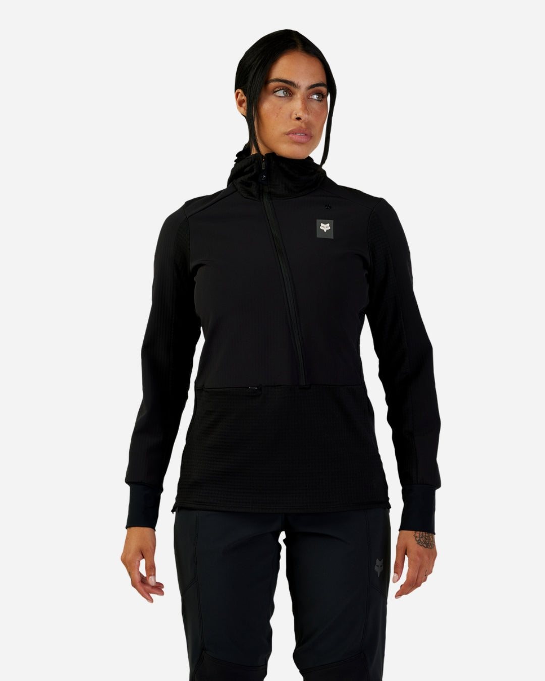 Sweat à capuche thermique femme Fox Racing Defend - Noir
