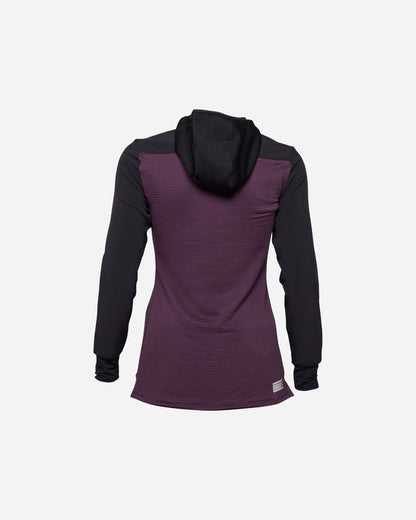 Sweat à capuche thermique femme Fox Racing Defend - Cendre