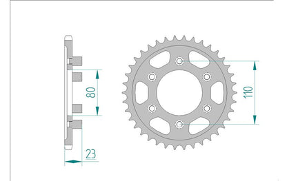Couronne AFAM 35200 - 38 dents