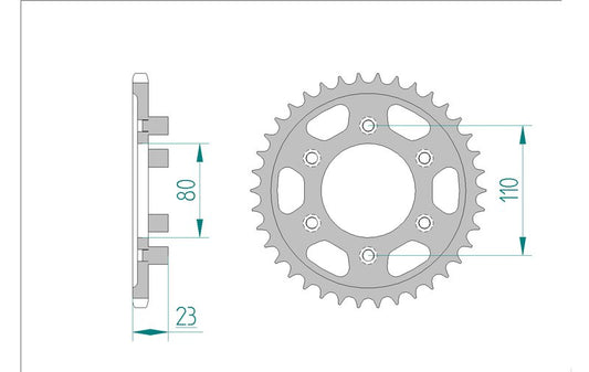 Couronne AFAM 35200 - 38 dents