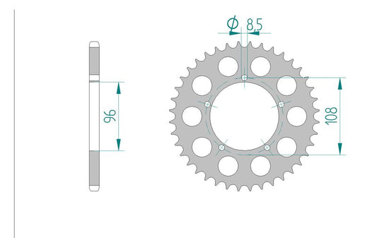 Couronne AFAM 35202 - 40 dents