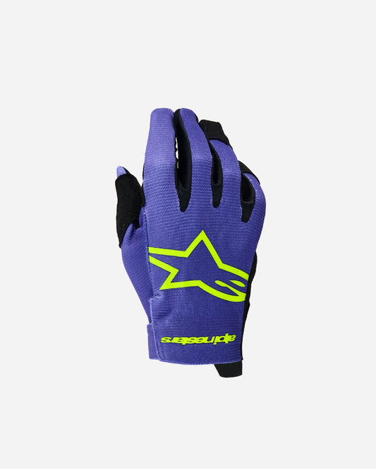 Gants enfant Alpinestars Radar - Violet/Jaune Fluo