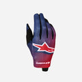 Guanti per bambini Alpinestars Radar - Rosso fuoco/Blu intenso