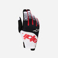 Alpinestars Techstar Handschuhe - Schwarz/Weiß/Rot Fluo