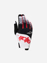 Alpinestars Techstar Handschuhe - Schwarz/Weiß/Rot Fluo