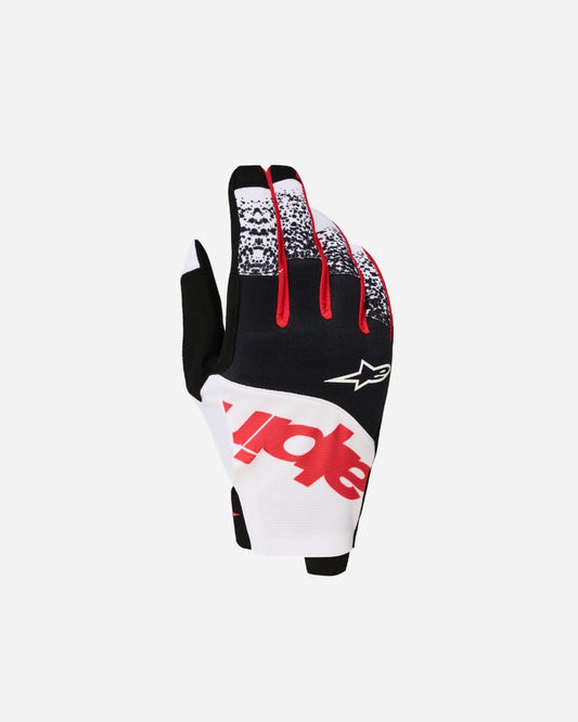 Guanti Alpinestars Techstar - Nero/Bianco/Rosso fluo
