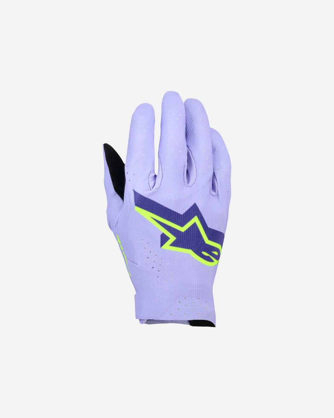 Gants Alpinestars Supertech Mx - Lavande/Violet/Jaune Fluo