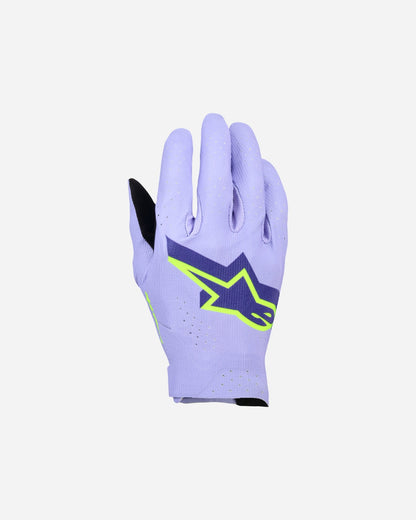 Gants Alpinestars Supertech Mx - Lavande/Violet/Jaune Fluo