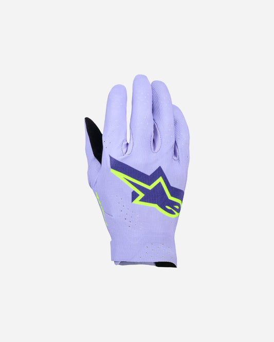 Gants Alpinestars Supertech Mx - Lavande/Violet/Jaune Fluo