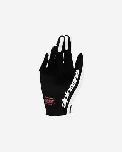 Gants Alpinestars Supertech MX - Blanc/Noir/Rouge feu