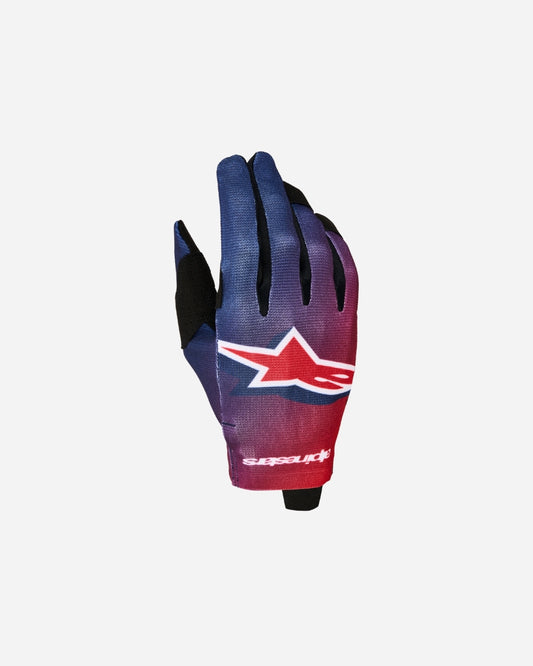 Alpinestars Radar Gloves - Fire Red/Deep Blue