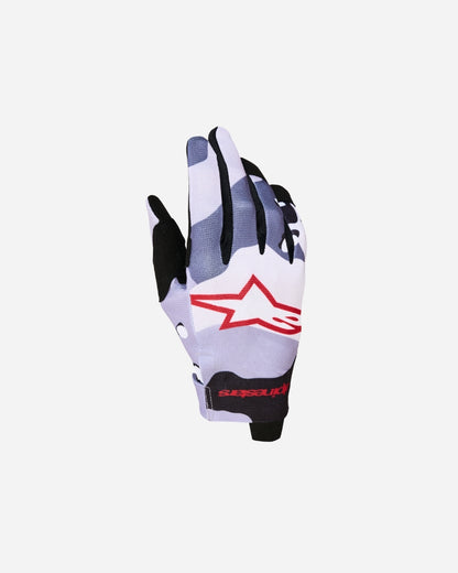 Alpinestars Radar Gloves - Ash Gray/Light Lilac/Red/Black