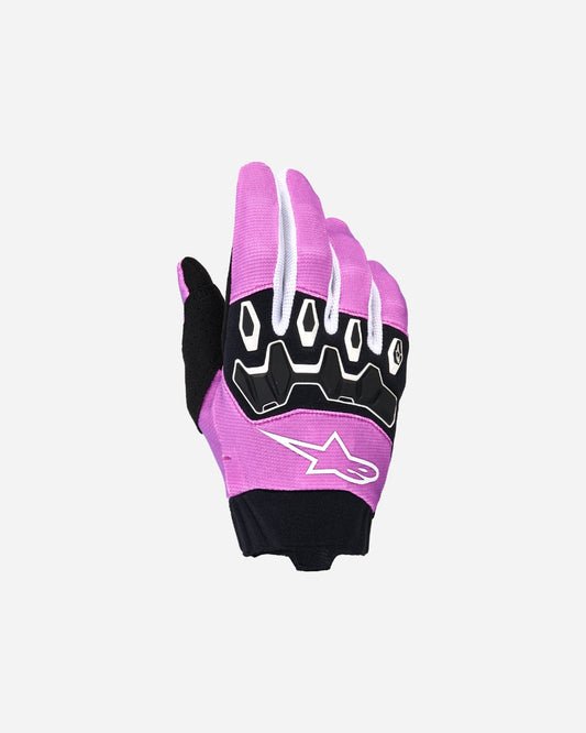 Gants femme Alpinestars Full Bore V2 - Blanc/Rose Fluo/Noir