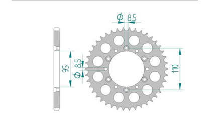 Couronne AFAM 36305 - 42 dents