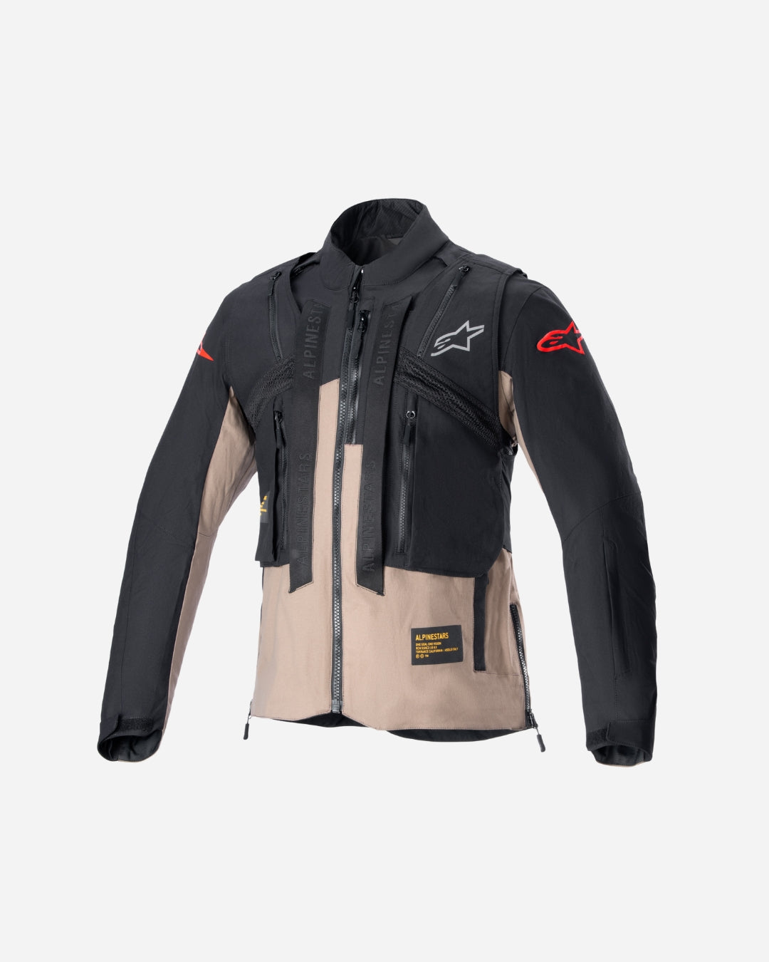Veste de protection Alpinestars Techdura - Noir/Marron faucon