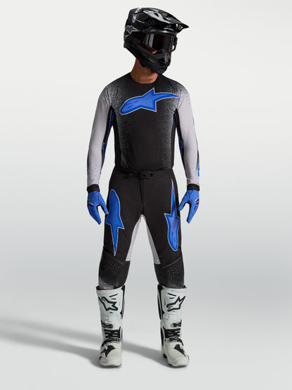 Alpinestars Supertech Hiten AFD Hose - Schwarz/Helllila/Blithe Blue