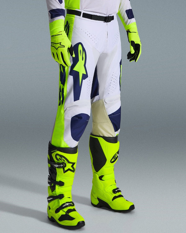 Pantalon Alpinestars Racer Air Riway - Gris clair/Jaune Fluo/Bleu