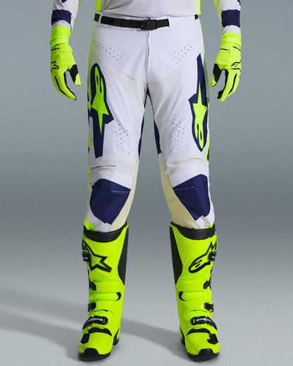 Pantalon Alpinestars Racer Air Riway - Gris clair/Jaune Fluo/Bleu