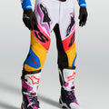 Pantaloni Alpinestars Supertech Dyna - Bianco/Blu Blithe/Nero/Viola