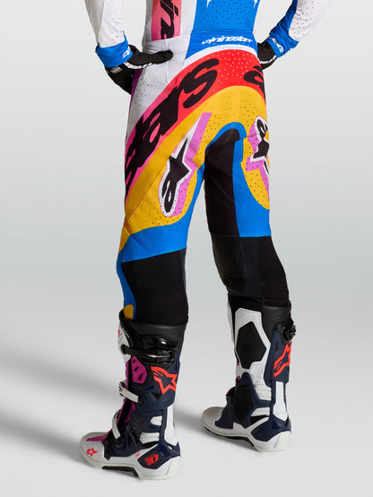 Alpinestars Supertech Dyna Pants - White/Blithe Blue/Black/Purple