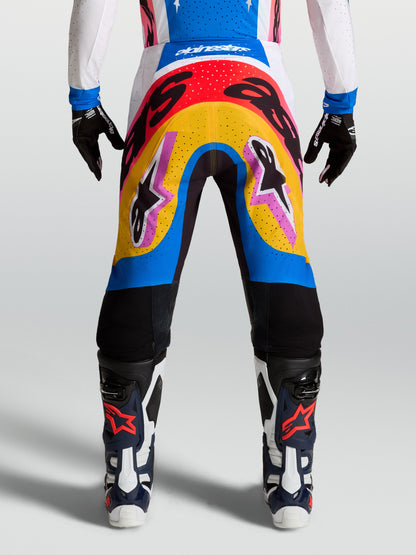 Alpinestars Supertech Dyna Pants - White/Blithe Blue/Black/Purple