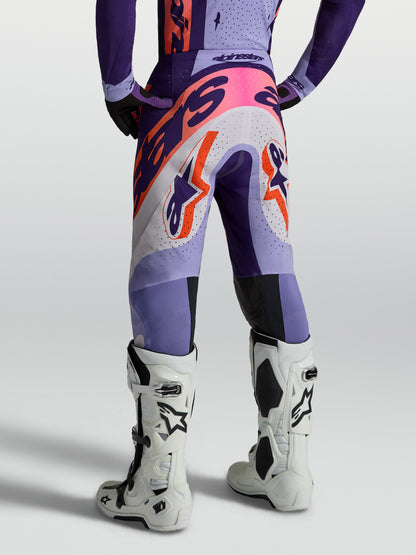 Pantalon Alpinestars Supertech Dyna - Violet clair/Violet foncé/Rose fluo