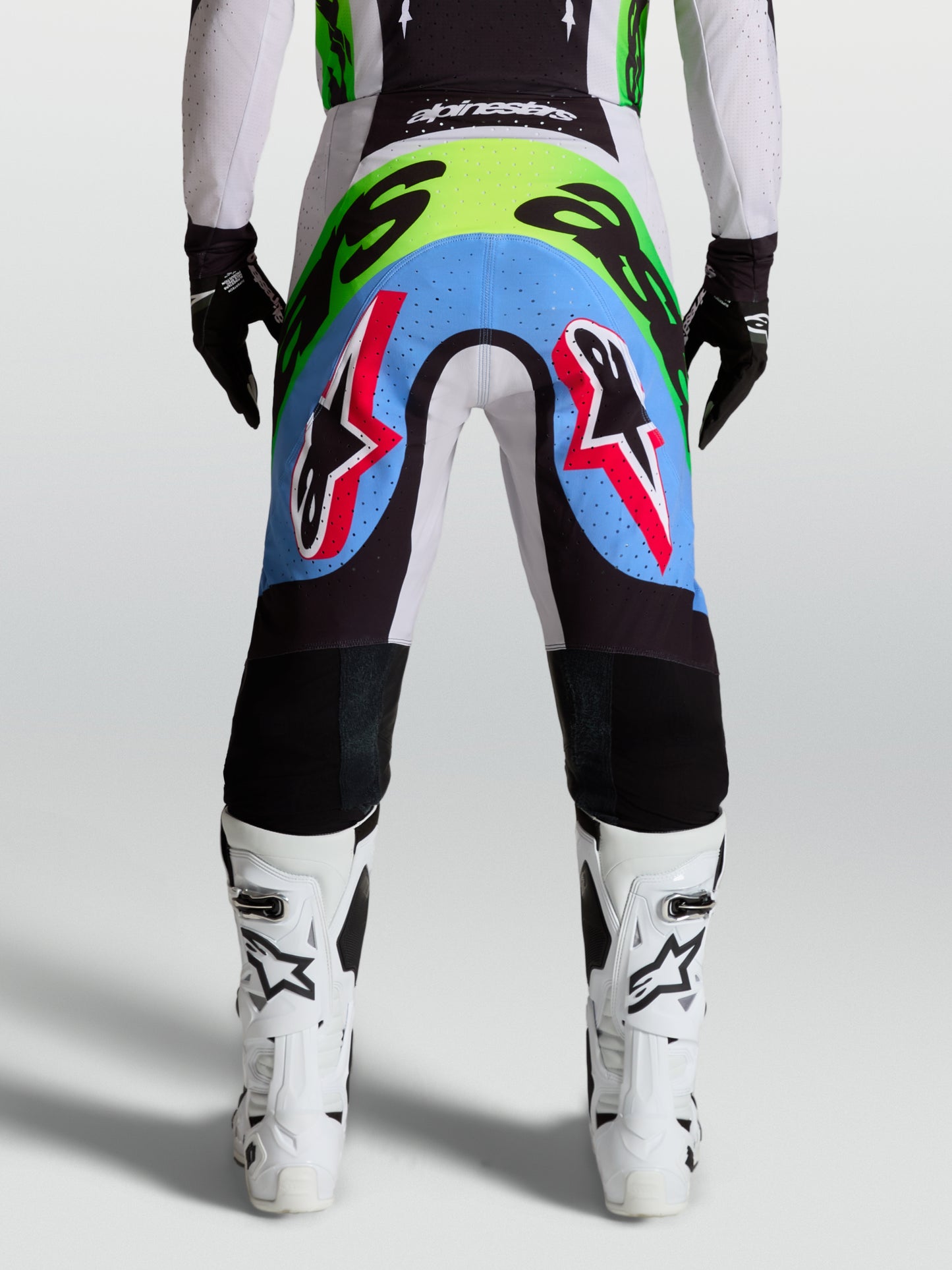 Alpinestars Supertech Dyna Pants - Light Lilac/Green Fluo/Black