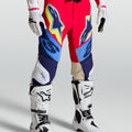 Pantaloni Alpinestars Supertech Dyna - Rosso fuoco/Bianco/Blu navy