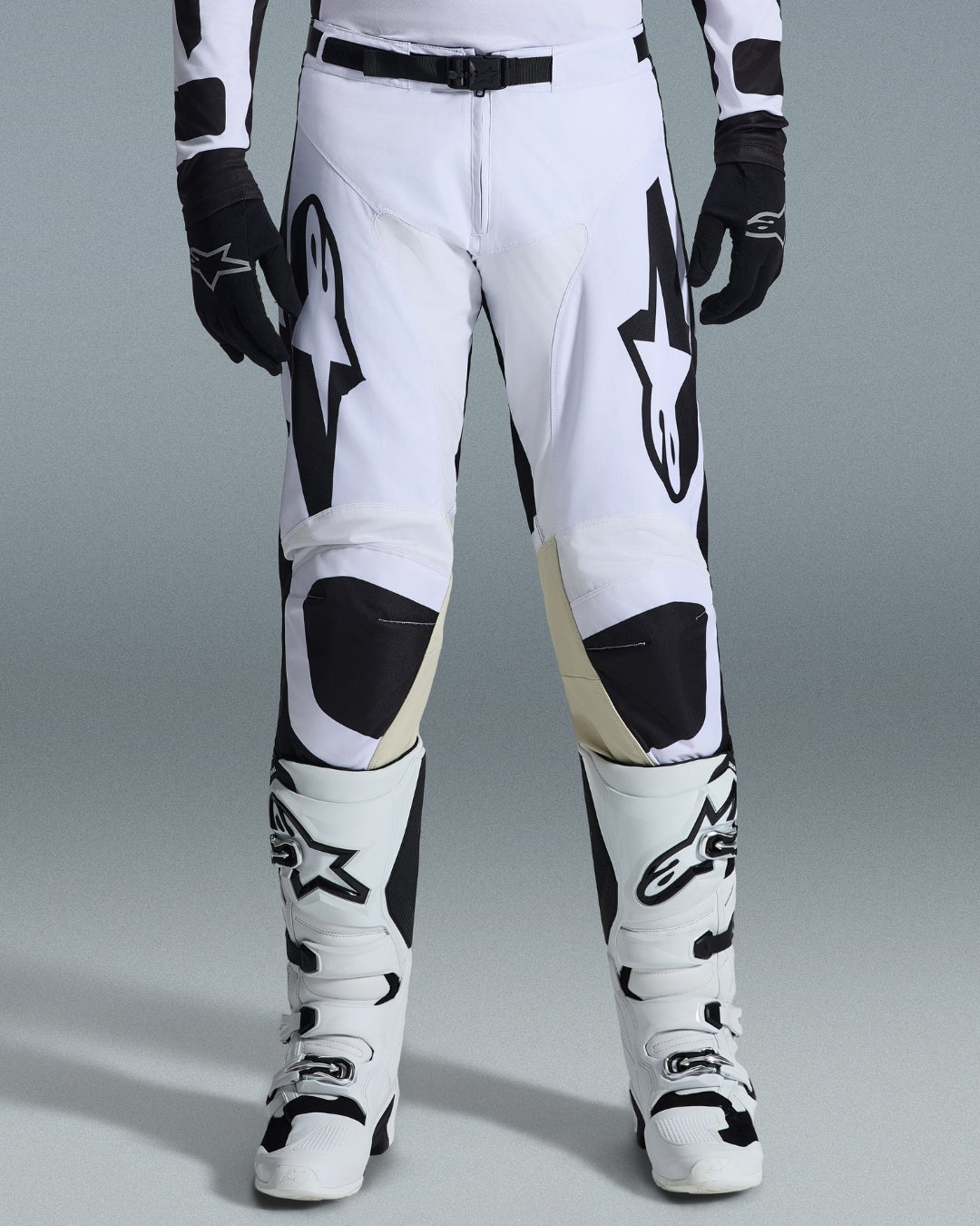 Pantalon Alpinestars Racer Riway - Blanc/Noir