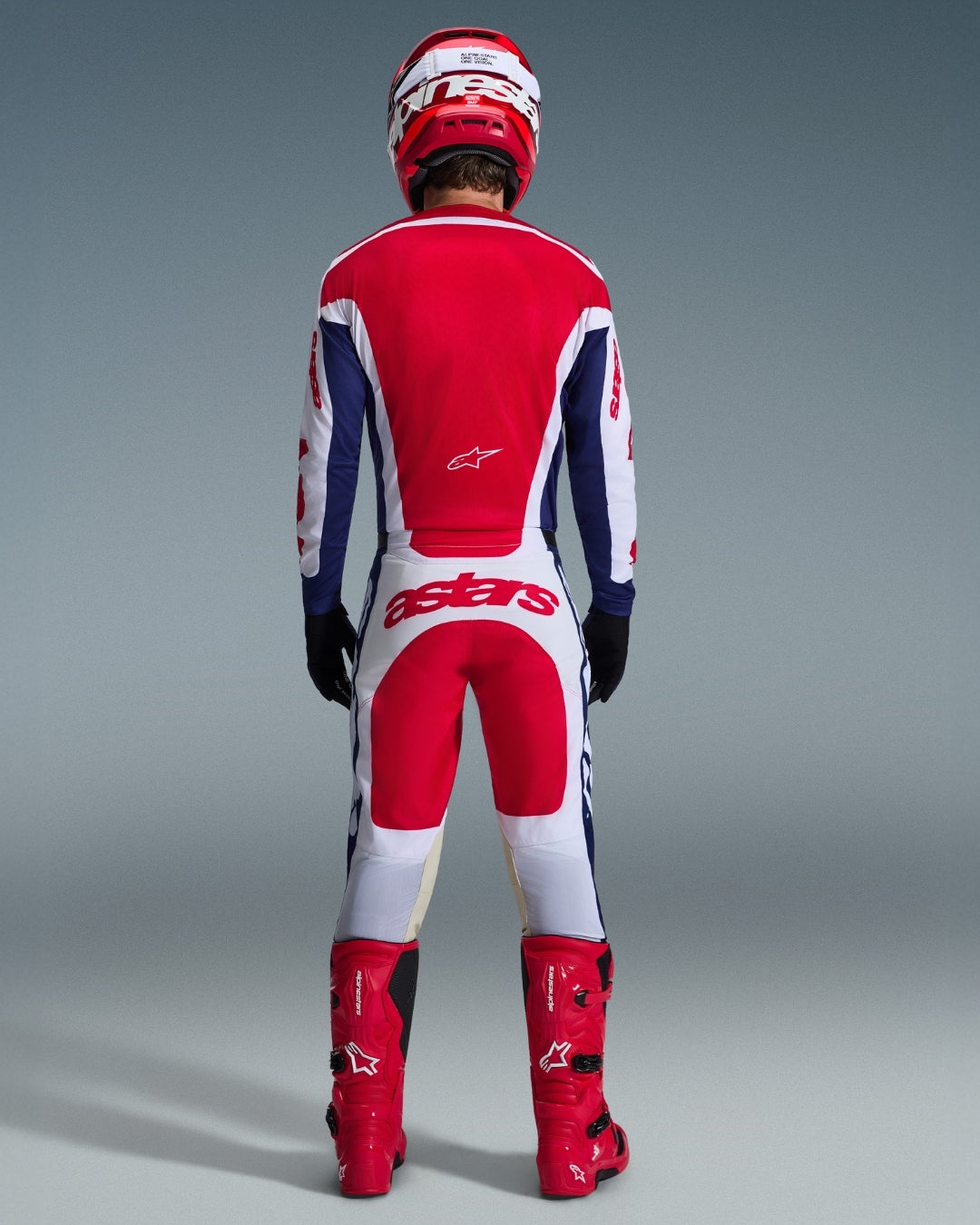 Pantalon Alpinestars Racer Riway - Blanc/Bleu/Rouge