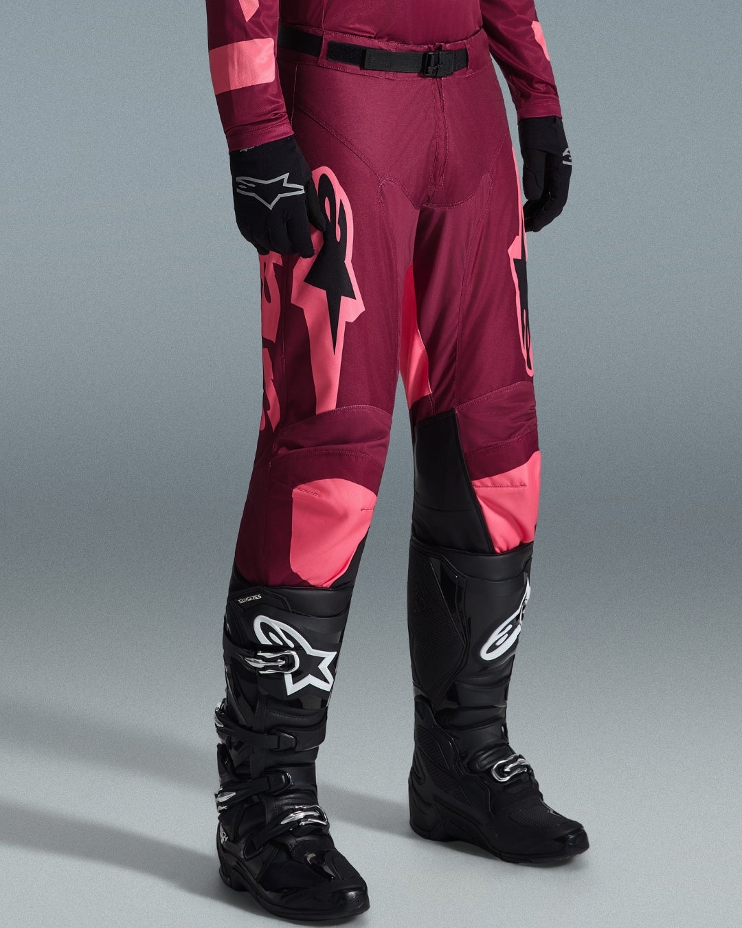 Pantalon Alpinestars Racer Riway - Rouge foncé/Corail