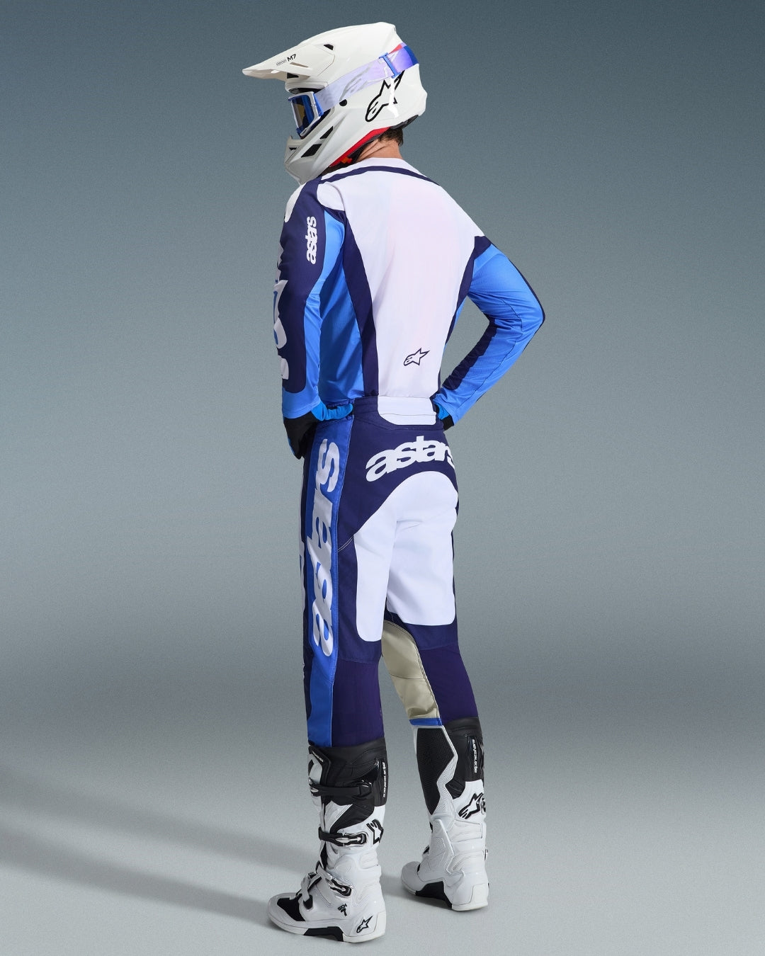 Pantalon Alpinestars Racer Riway - Bleu UCLA/Blanc