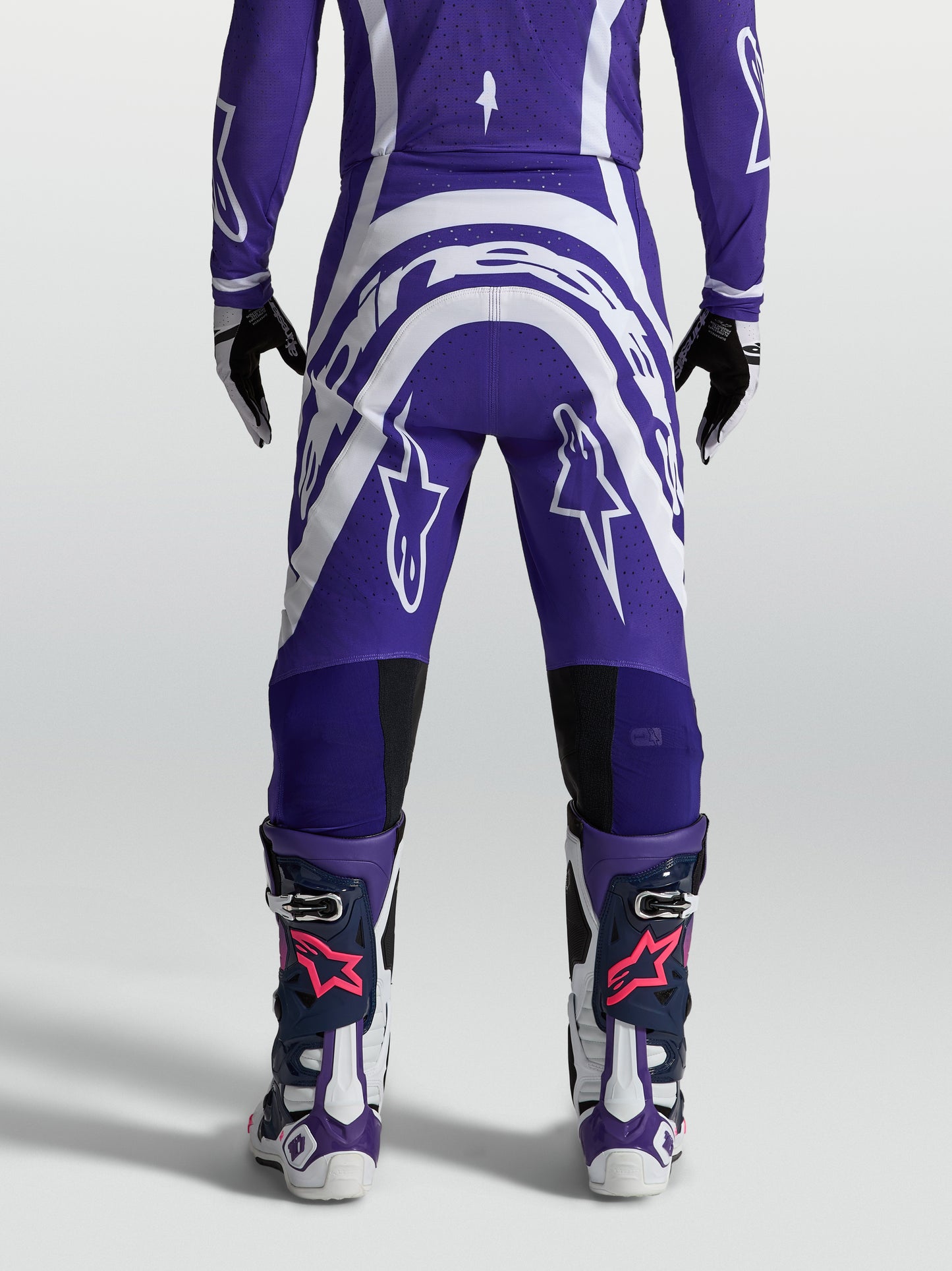 Pantalon Alpinestars Supertech Vesta - Bleu foncé/Blanc