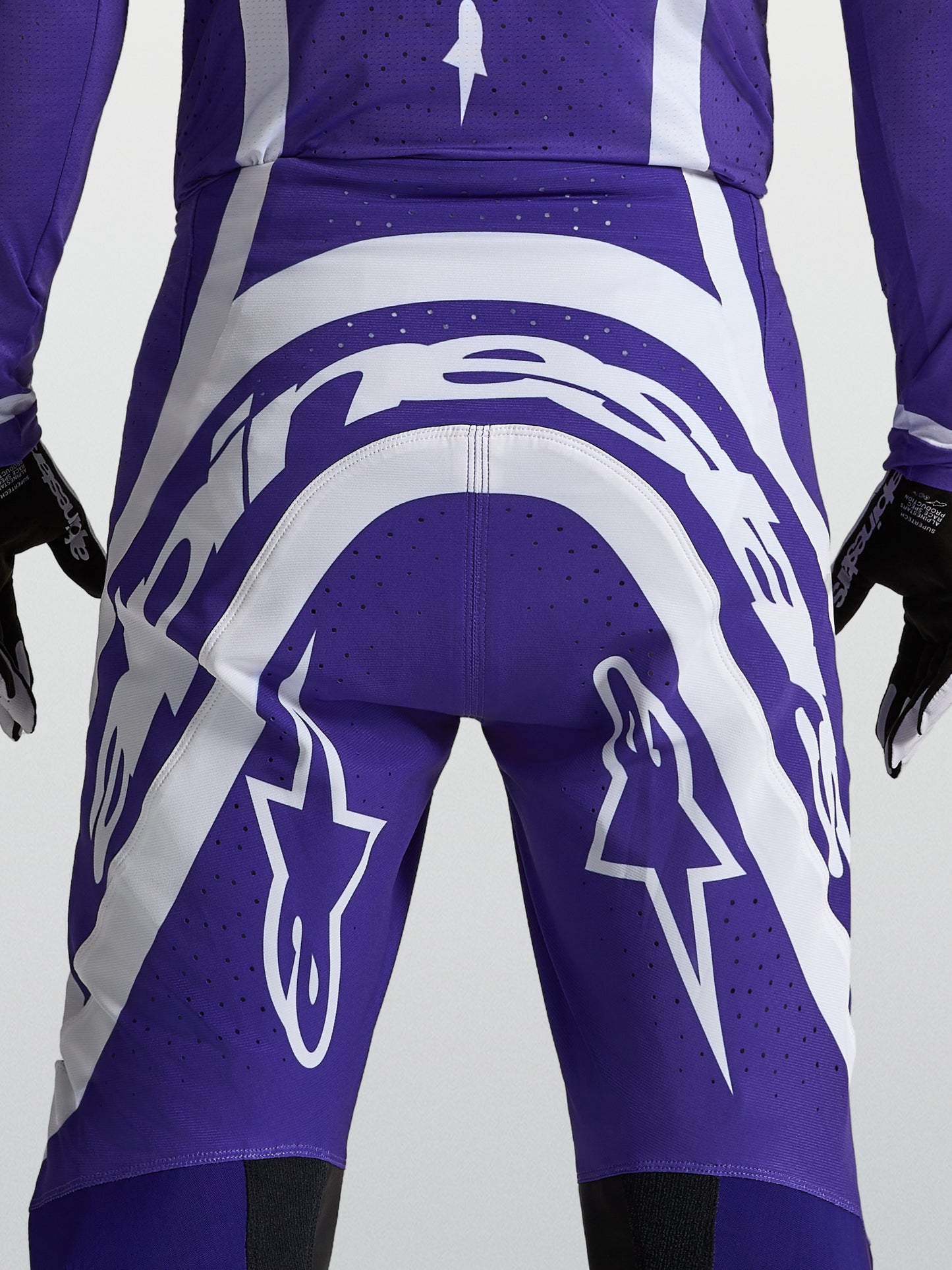 Pantalon Alpinestars Supertech Vesta - Bleu foncé/Blanc