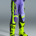 Pantaloni Alpinestars Racer Portl - Viola/Giallo Fluo