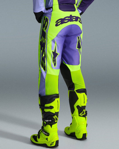 Pantalon Alpinestars Racer Portl - Violet/Jaune Fluo