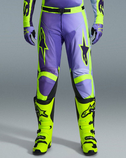 Pantalon Alpinestars Racer Portl - Violet/Jaune Fluo