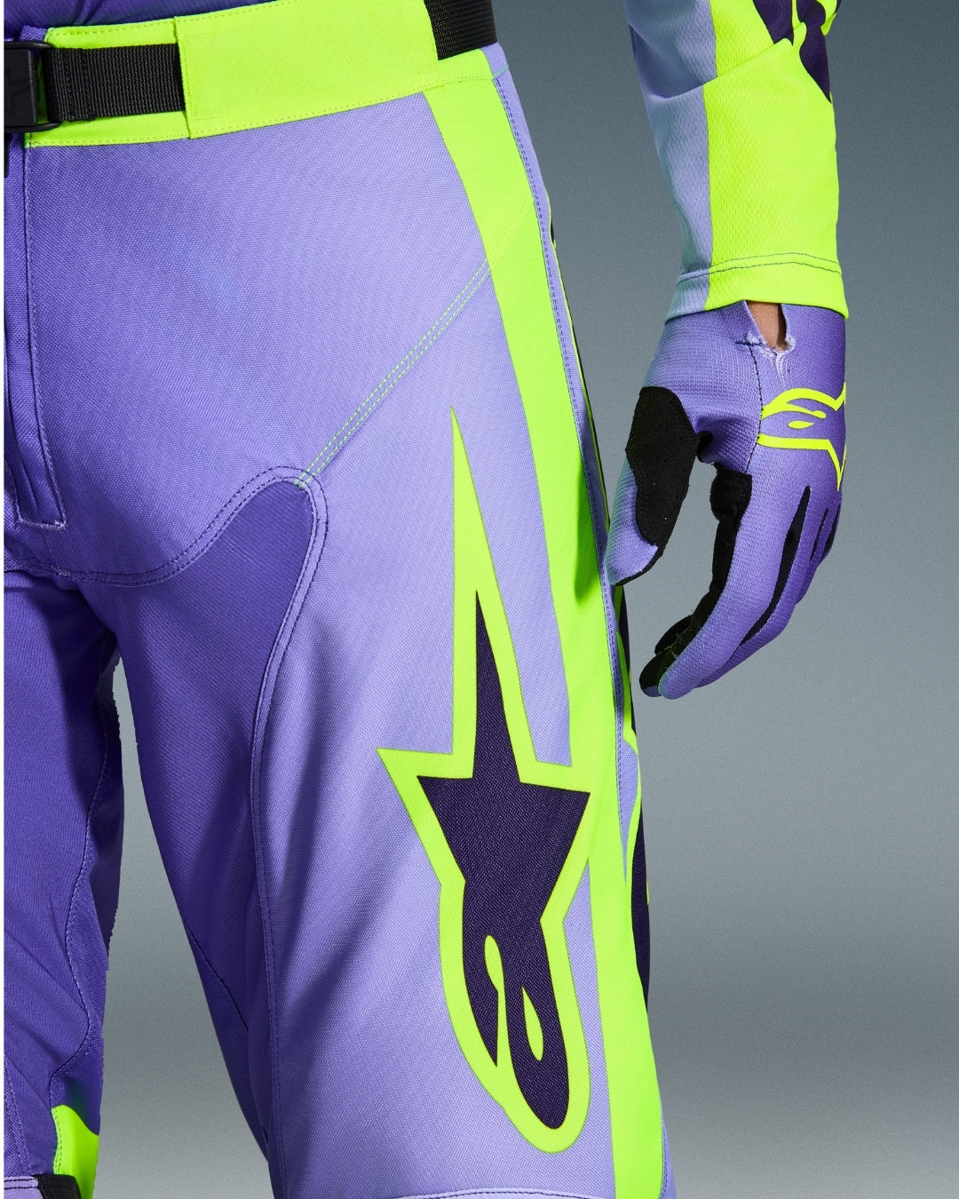 Pantalon Alpinestars Racer Portl - Violet/Jaune Fluo