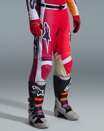 Pantalon Alpinestars Racer Portl - Rouge/Gris clair/Gris foncé