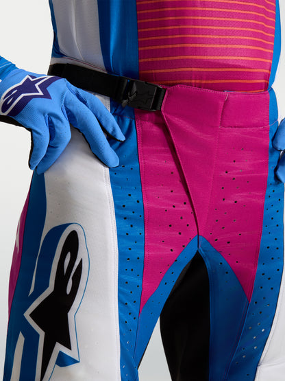 Pantalon Alpinestars Techstar Maven - Blanc/Corail/Bleu Blithe