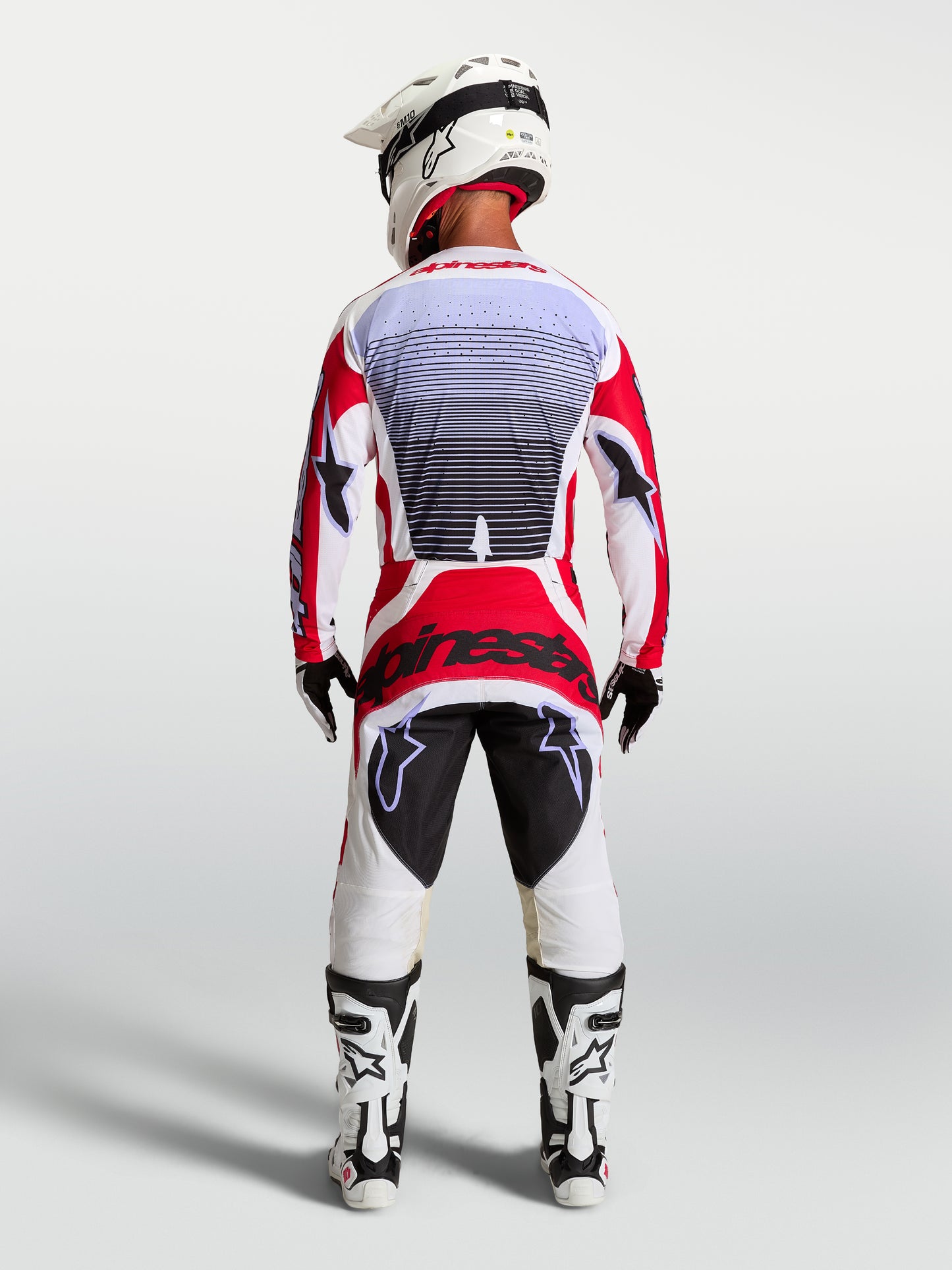 Alpinestars Techstar Maven Pants - Fire Red/White/Lavender/Black
