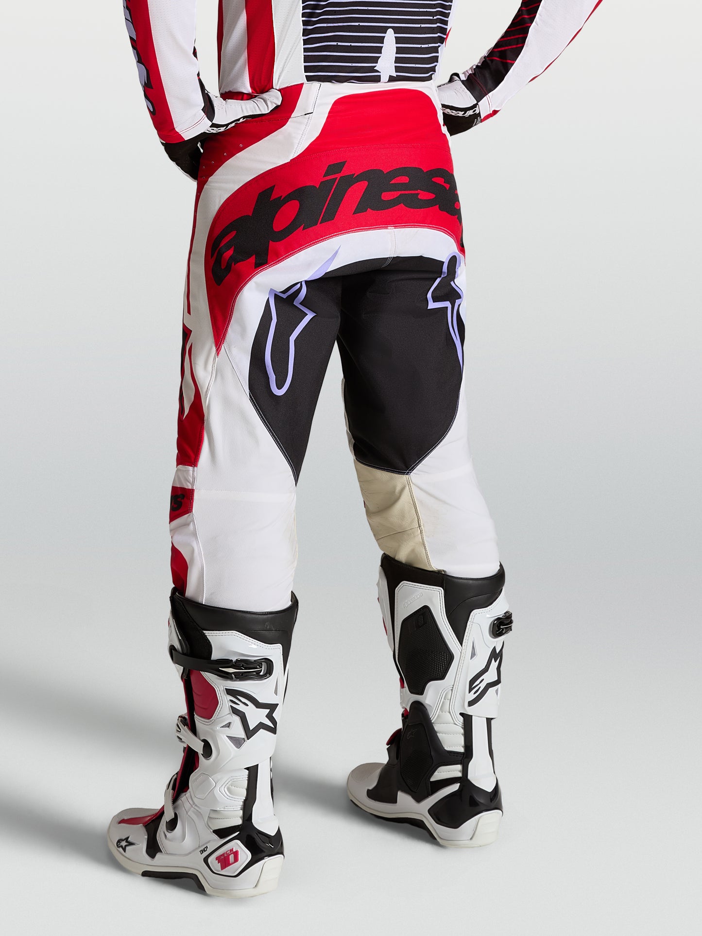 Alpinestars Techstar Maven Pants - Fire Red/White/Lavender/Black