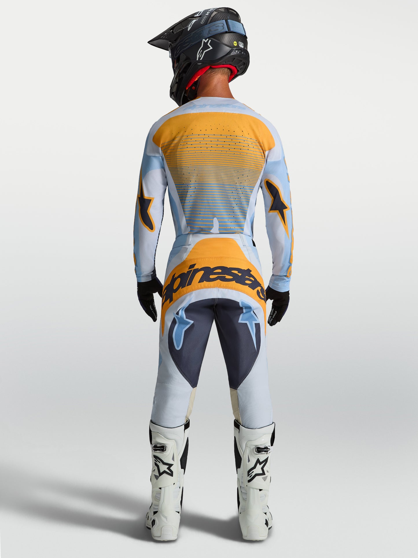 Alpinestars Techstar Maven Pants - Dust Blue/Tangerine/Black
