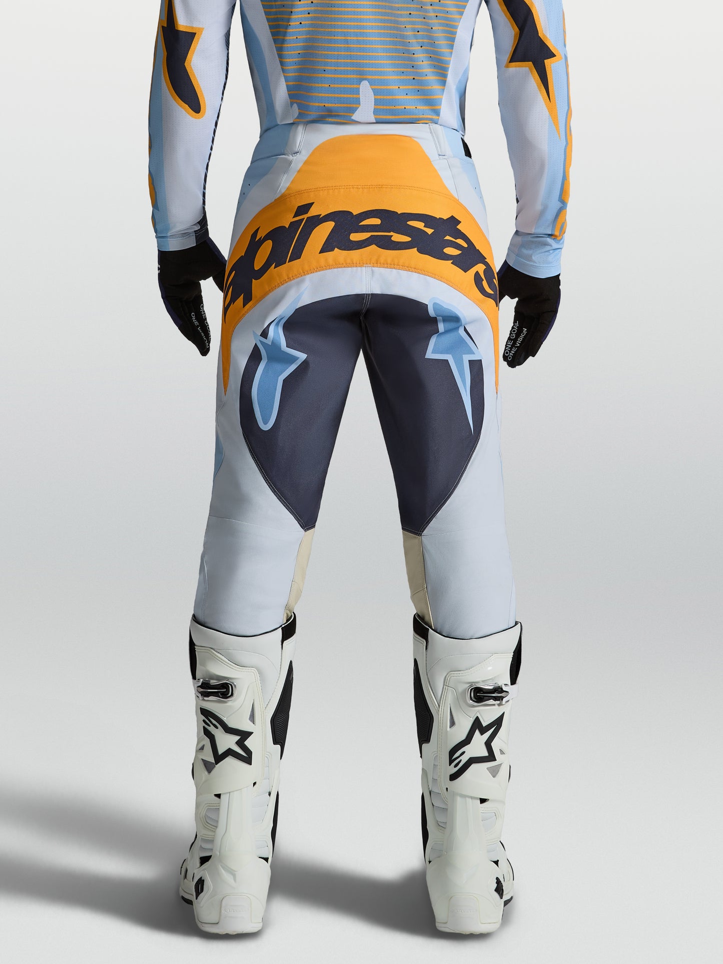 Alpinestars Techstar Maven Pants - Dust Blue/Tangerine/Black