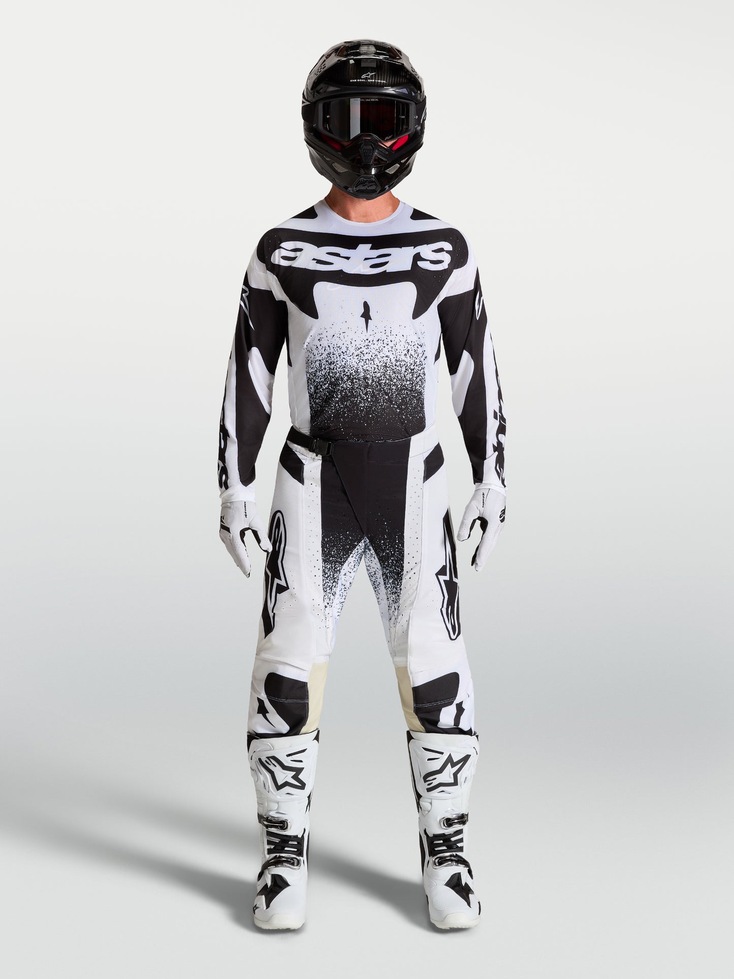Pantalon Alpinestars Techstar Swan - Blanc/Noir
