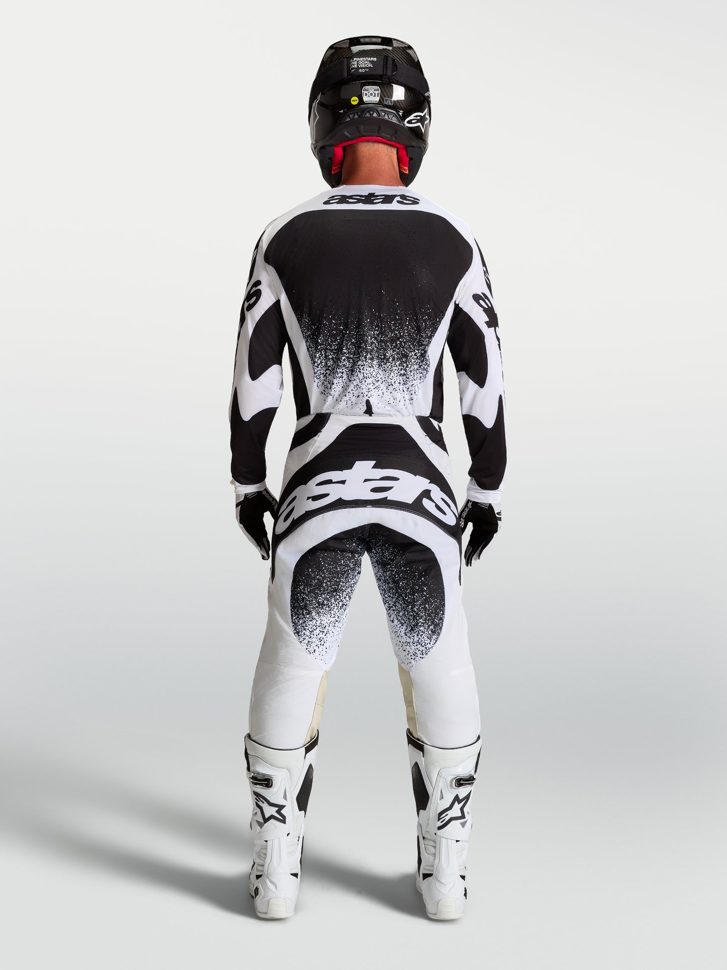 Pantalon Alpinestars Techstar Swan - Blanc/Noir